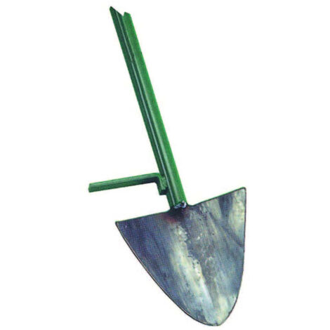 Vanga forgiata con manico ferro - Specifiche: DX cm 24x24/145h. manico Ø mm 30 (1/2)