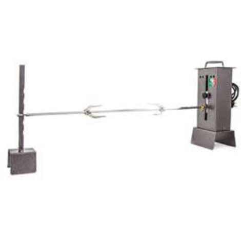 Girarrosto elettrico registrabile con 1 spiedo - cm.14x13x36h. kg.2,5