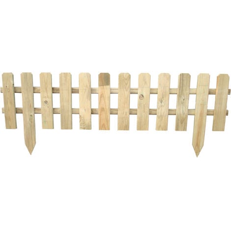 Steccato in legno 'inglese ii' cm. 120 x h.30/45