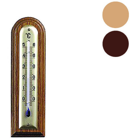 Termometro ambiente in legno chiaro