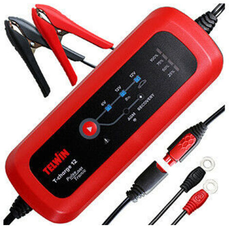 Telwin carica batteria immediato t-charge 12 6v/12v 807567