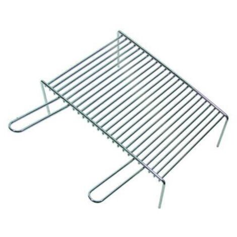 GRIGLIA PESANTE CON PIEDI -  cm.50x35x7h - acciaio cromato,  - FER 118910