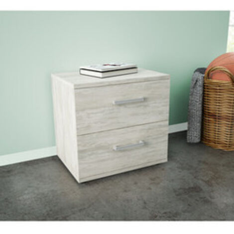 Kit comodino 2c 44,4x40x33 bianco ven.k083 (1/3)