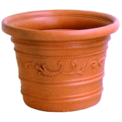 Vaso tondo in resina resistente Prestige - Specifiche: Ø 45 x h.35 - lt.28