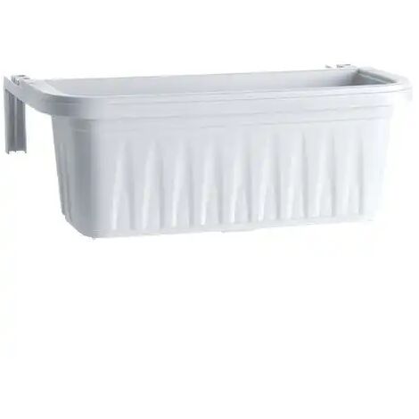 Fioriera Rettangolare Rondine Col. Bianco Cm. 50X20X18,5 H