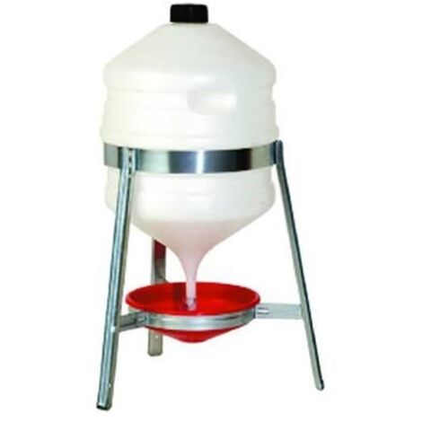 ABBEVERATOIA  SATURNO  IN PLASTICA CON TREPPIEDI IN METALLO PER POLLI - FER 207164