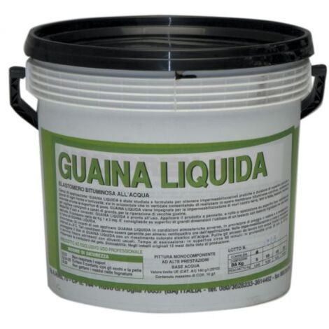 20 kg guaina liquida bituminosa nera mastice impermeabile per superfici