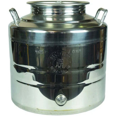 Fusto Inox Per Olio Saldato Lt.30