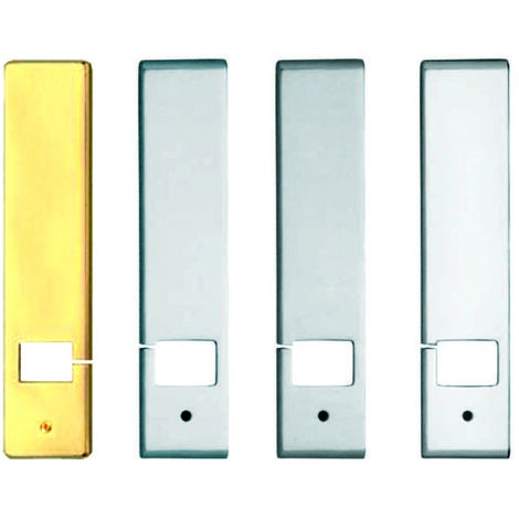 1PZ COPRIAVVOLGITORE RETTANGOLARE CON TAGLIO LATERALE MODELLO EKO IN OTTONE - M