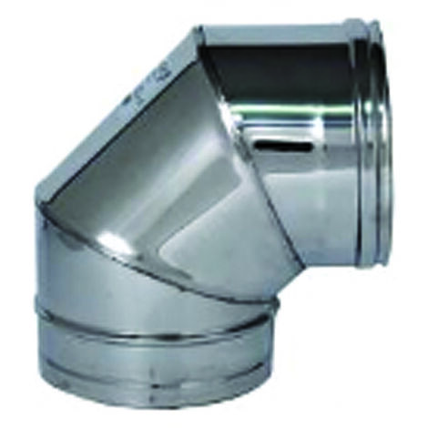 Europrofil Curva Acciaio Inox Gomito 90° Ø cm 15 Stufe e Camini GOMACC90SP05150