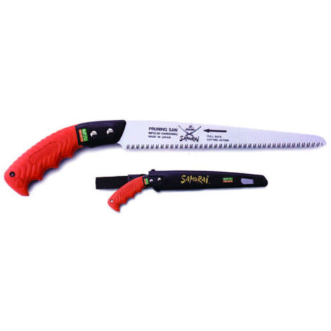 Segaccio per potare di precisione con fodero - Specifiche: lama dritta mm 240 (GSM-240-MH) manico blu
