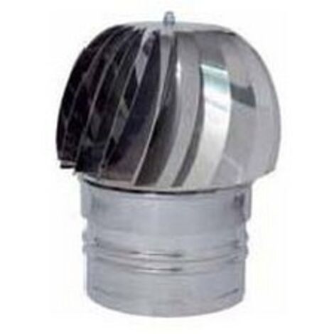 Fumaiolo testa radiante girevole tondo - Diametro: Ø cm 13 - Materiale: lamiera zincata