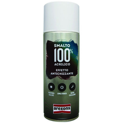 Smalto 100% acrilico antichizzante spray - Specifiche: ml 400 antichizzante antracite (3719) - 6 pz