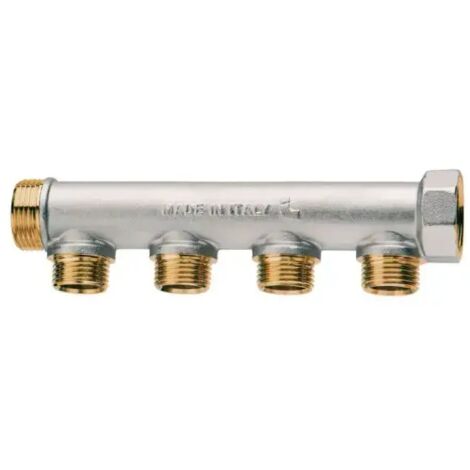 Collettore di distribuzione componibile 3/4 3 derivazioni m art.455 - mf 3/4 - 3 derivazioni m 1/2