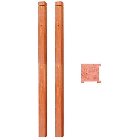 1PZ PALO PER GRIGLIATO AD ANGOLO - cm.6x6x180h.