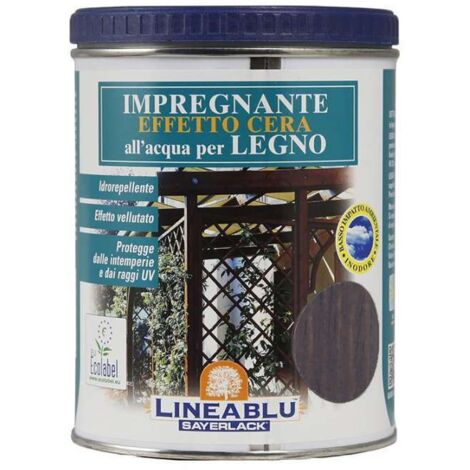 Impregnante ceroso acqua lineablu sayerlack hi2213 noce scuro ml 750