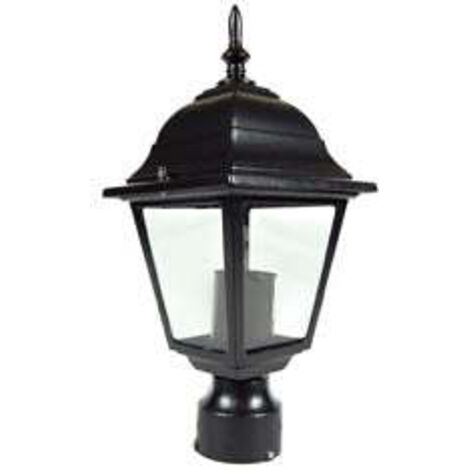1PZ LANTERNA PALO MM.60 MODELLO NEW YORK 60w IP44 nero mm150x367h. nero