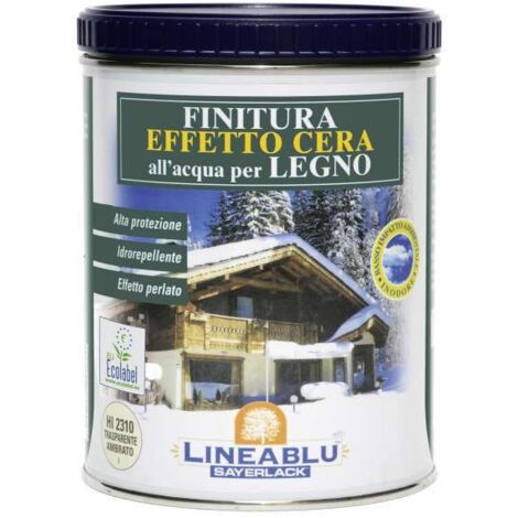 Finitura cerosa acqua lineablu sayerlack hi2311 trasparente lucido ml 750