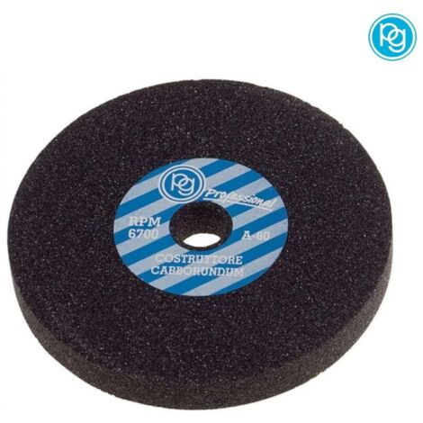 MOLA ABRASIVA AL CORINDONE  ø mm. 75x10 foro 10 grana 60 PG 400.00  FR  17312 (1/2)