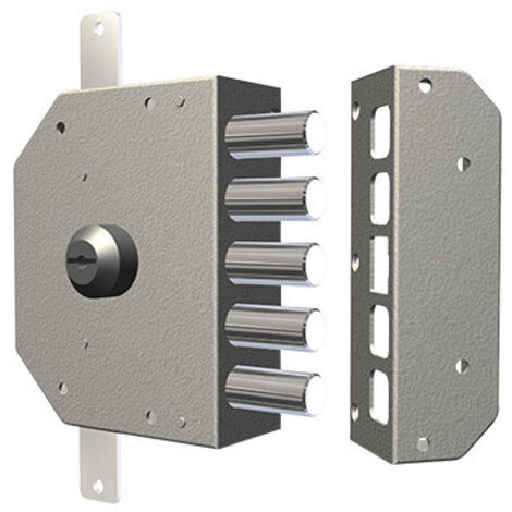Serratura triplice da applicare senza scrocco a pompa 3200 - Specifiche: mm 60 SX (3200C-52)