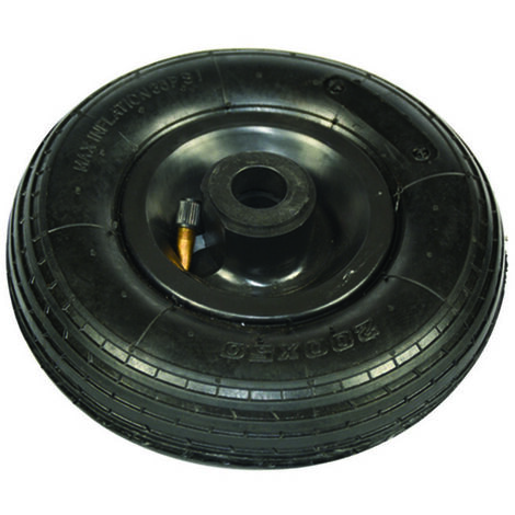 Ruote In Gomma Piene 200 Mm Con Cuscinetti A Rulli | Portata 205 Kg | Cerchio Acciaio - 3