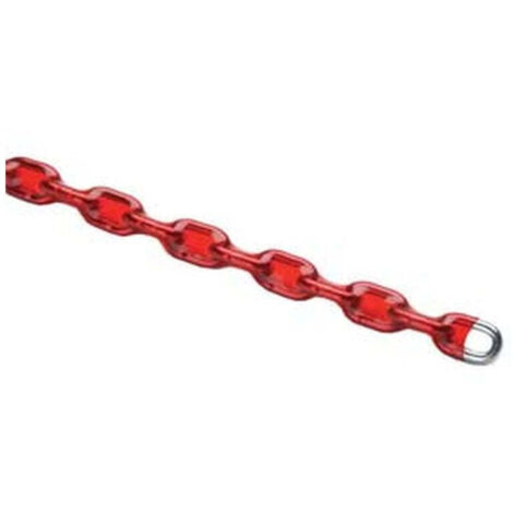 Catena cementata maglia tonda rivestita in plastica - Misure: Ø mm 7,5x150 cm