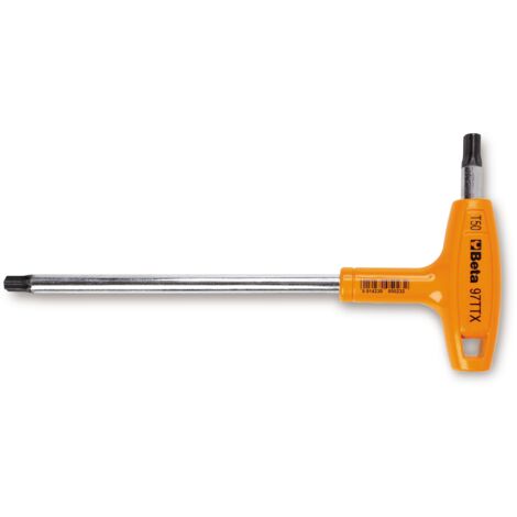 BETA 97TTX 15 - Chiavi maschio piegate con impugnatura per viti con impronta Torx cromate