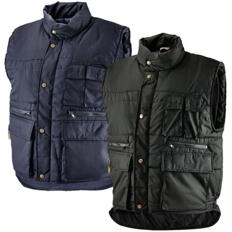 Gilet imbottito in poliestere e cotone - Blu - Taglia: L (1/3)