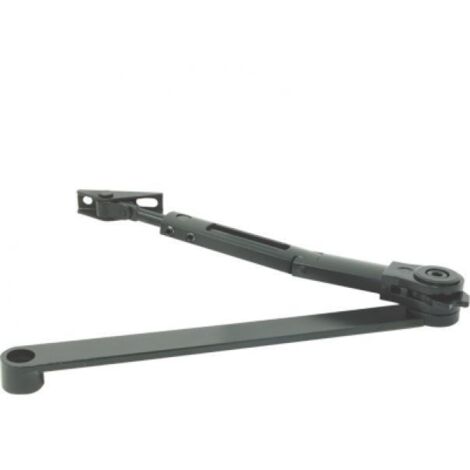 Braccio standard nero per chiudiporta dc140/dc120 - Specifiche: con fermo, nero RAL9005 (DCL1419005)