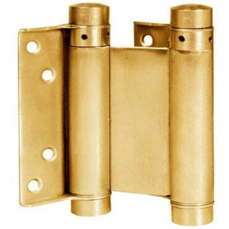 Cerniera a molla doppia azione 100 mm - nichelato - 2 pezzi