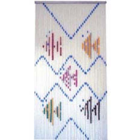 Tenda A Piastrina "Pesci" - 44 strisce per 63 piastrine - cm.120x230h.