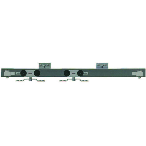 Kit per porte scorrevoli con binario in alluminio - cm.155 porte cm.71-90 portata kg.80