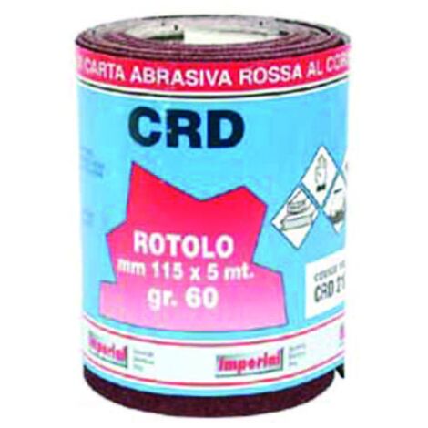 Carta abrasiva spaziata in miniroll - mt 5x115h mm - 6 pz - Grana: 60