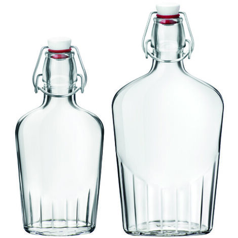 KIVY Borraccia vetro 1 litro - Bottiglia vetro 1 litro - Borraccia