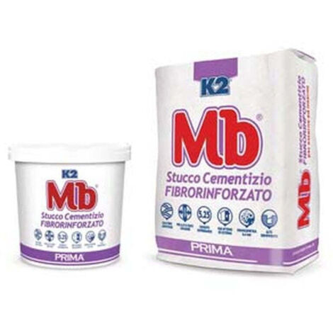 K2 mb rasante stucco in polvere cementizio fibrato - 6 pz