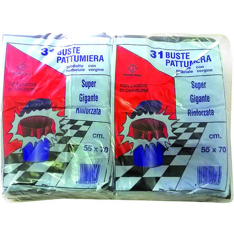 Sacchetti Pattumiera Neri lt. 5 Pz. 50