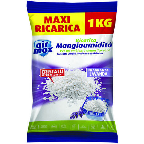 KIT DEUMIDIFICATORE AIR MAX MANGIAUMIDITA' + SALI 450 GR UMIDITA