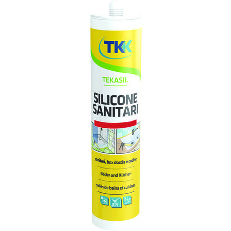 Silicone acetico sanitari tekasil sanitar acetat - ml.280 bianco