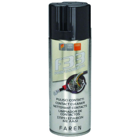 Pulitore disossidante per contatti elettrici F33 - 400 ml - 12 pz - FAREN