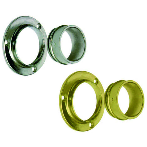 Reggitubo A Ghiera Fissa Per Tubo Tondo - Ø 20mm, Finitura Cromata, Per Armadi - Foto 6