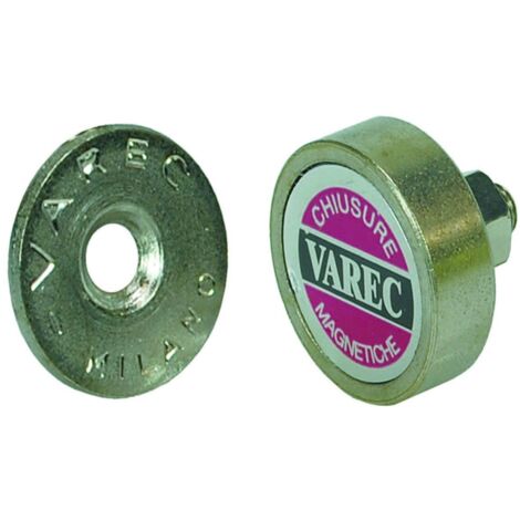Cricchetti magnetici a pasticca con vite - Specifiche: Ø mm 22x6,5h  attrazione Kg 3 (RPV22) - 12 pz