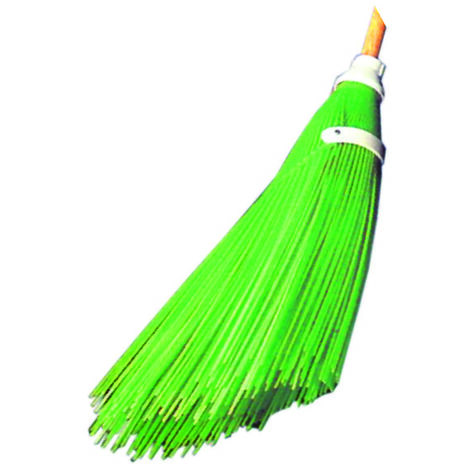 FercasaShop® - Scopa Da Giardino Verde In Pvc Tipo Bamboo Spazzina Con