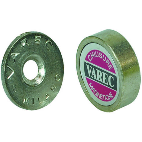 Cricchetti magnetici a pasticca - ø mm.22x6,5h. attrazione kg.3 (rp22)