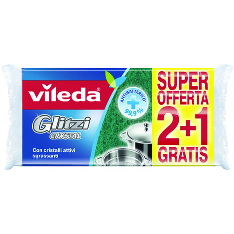 Spugna fibra verde glitzy crystal