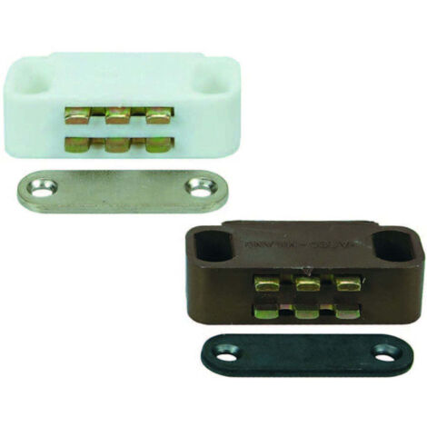 Cricchetti Magnetici Medi - mm.40x15x12,5h. attrazione Kg.5 marrone UC12 - 12 pz