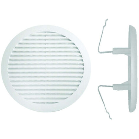Griglia Aerazione Tonda Con Molla In Plastica - ø mm.120/160 - 10 pz