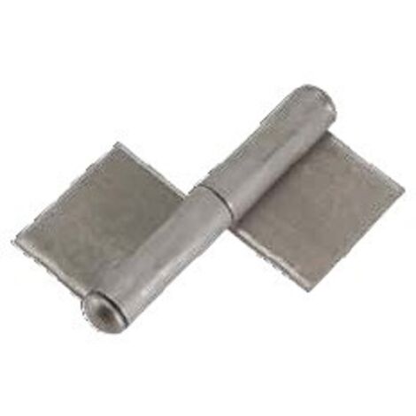 Cerniera tipo fisce a saldare sx 80 mm conf. da 20 pz