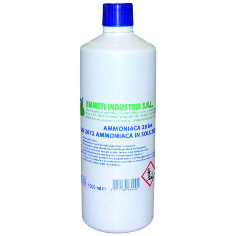 Ammoniaca in soluzione al 30% per uso professionale - lt.1 - conf. 12 pz - 12 pz
