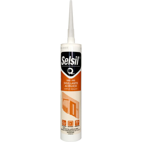 Selsil cartuccia silicone  acrilico  bianco 310ml