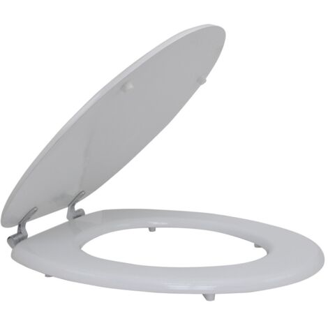 Sedile wc universale cm 38 x 44 in legno mdf laccato (1/2)